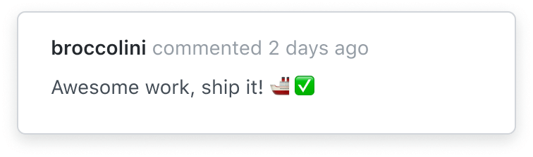  broccolini commented 2 days ago: Awesome work, ship it!  🚢✅