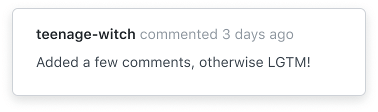  teenage-witch commented 3 days ago: Added a few comments, otherwise LGTM!