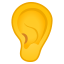 https://github.githubassets.com/images/icons/emoji/unicode/1f442.png emoji format png transparent