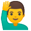 https://github.githubassets.com/images/icons/emoji/unicode/1f64b-2642.png emoji format png transparent