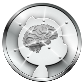 Badge Argent "Galaxy Brain"